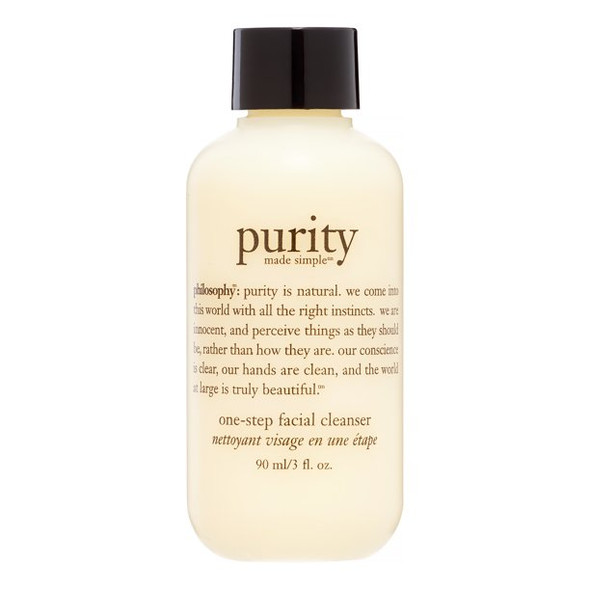 Philosophy Purity Made Simple One Step Facial Cleanser, Face Wash for All Skin Types, 3 Oz
