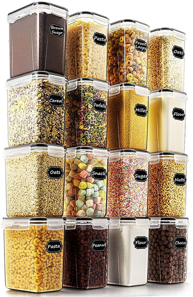 16 Pack Airtight Food Storage Container Set