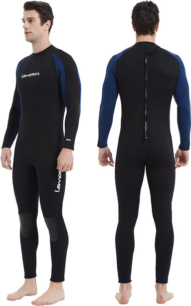 Lemorecn Mens Wetsuits Jumpsuit Neoprene  Full Body Diving Suit for Men