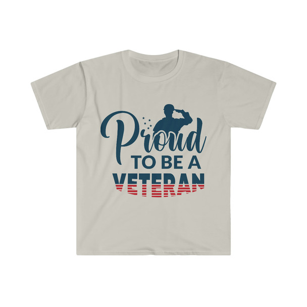 Proud to be a Veteran Unisex Softstyle T-Shirt
