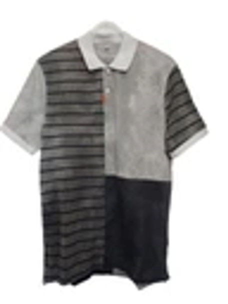 Men's Nike Stripe Block Polo Golf T-shirt - Large