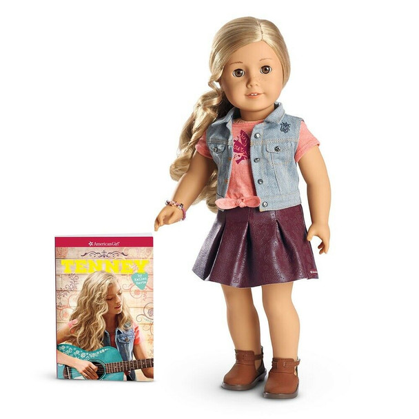 American Girl 18 Inch Tenney Grant Doll And Book