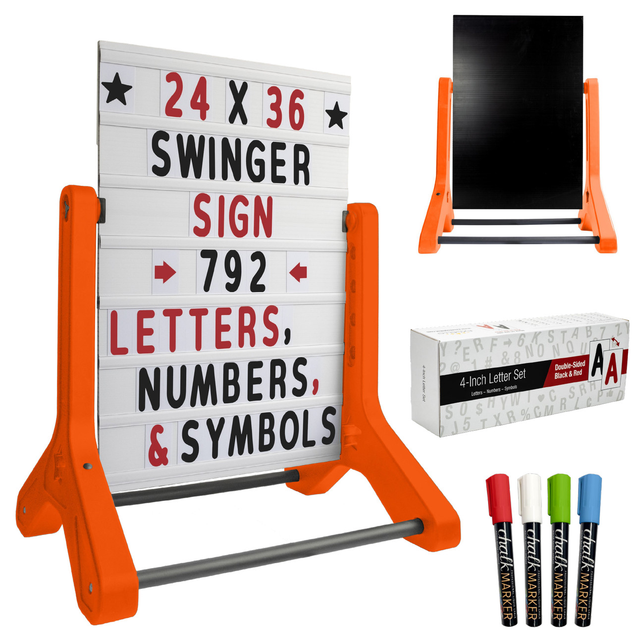 Frameless Plastic Sidewalk Changeable Letterboard Sign