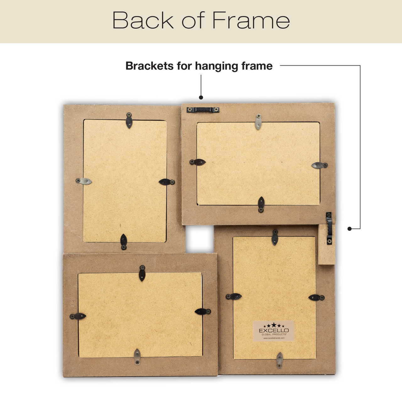 Frametastic 4x6 authentic white distressed wood ready made frame