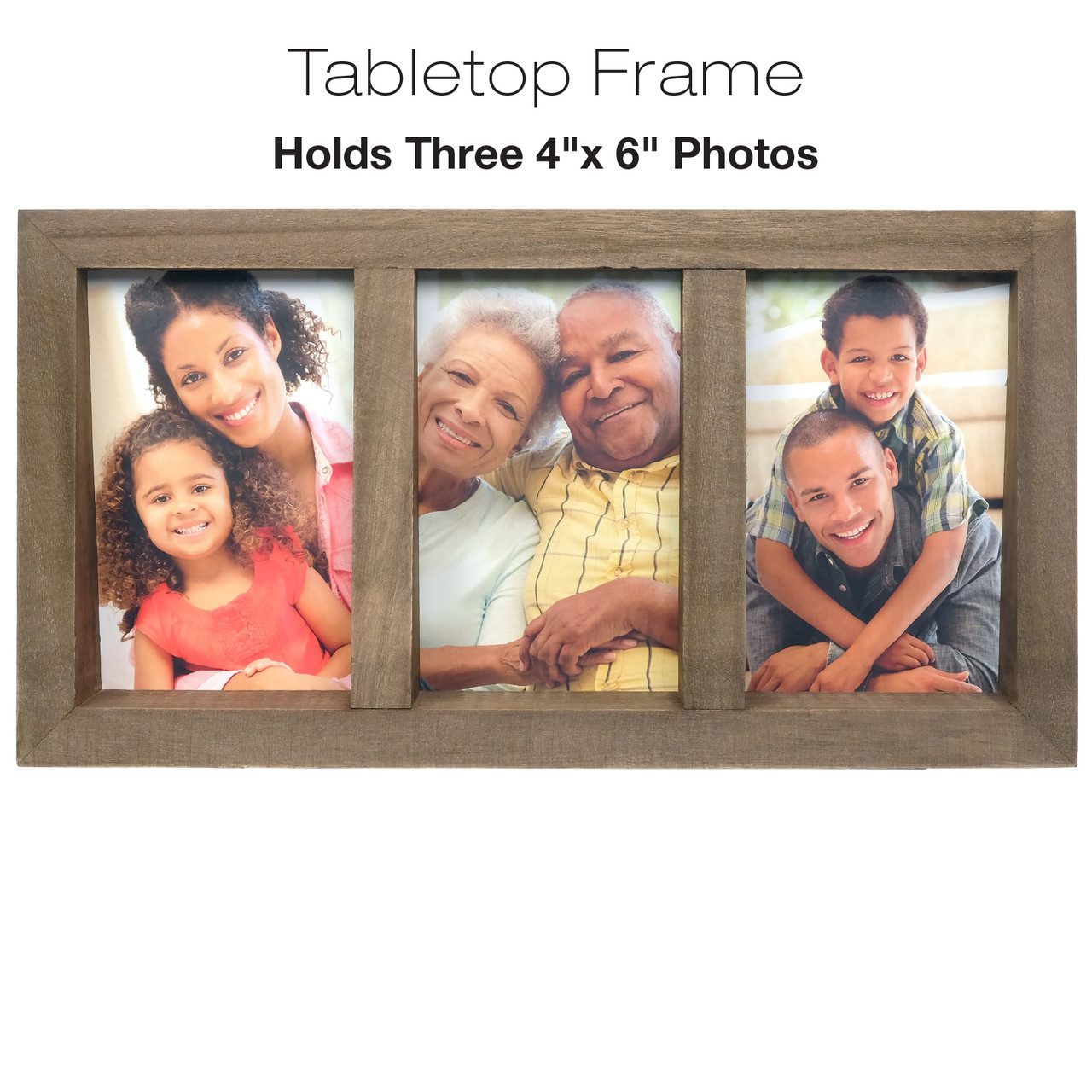 Black and White 4x6 Collage Frame - Holds 4 4x6 Photos (2 Pack) - Excello  Global Brands