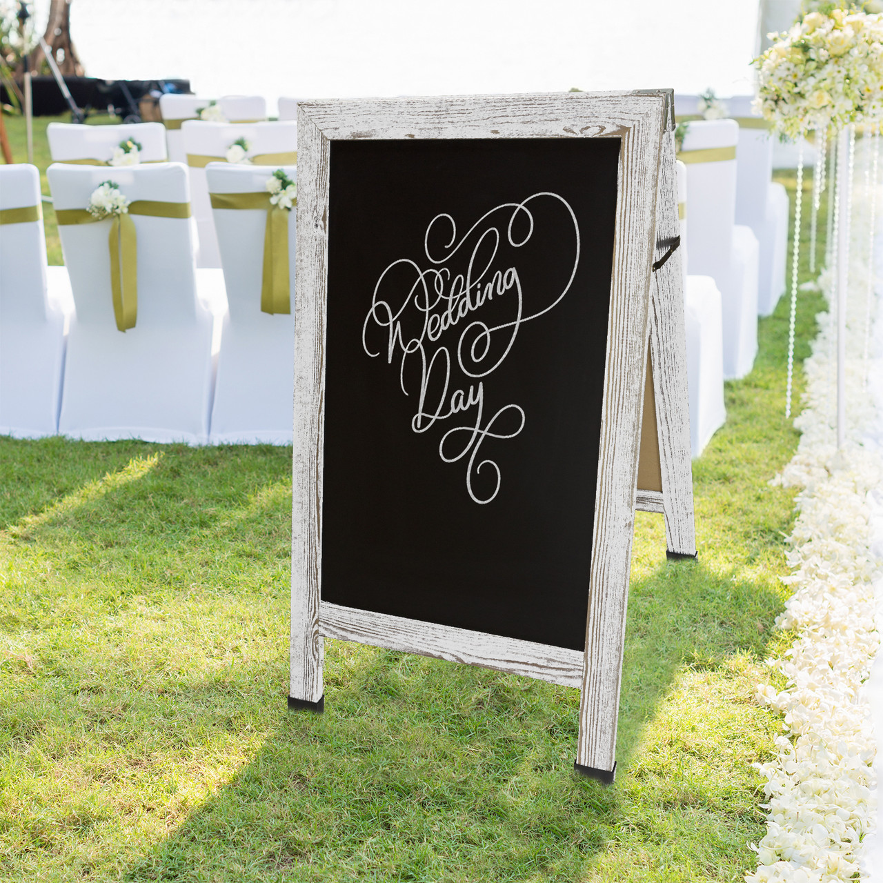 Sandwich Board Sidewalk Chalkboard Sign 40x23 Standing Sign A