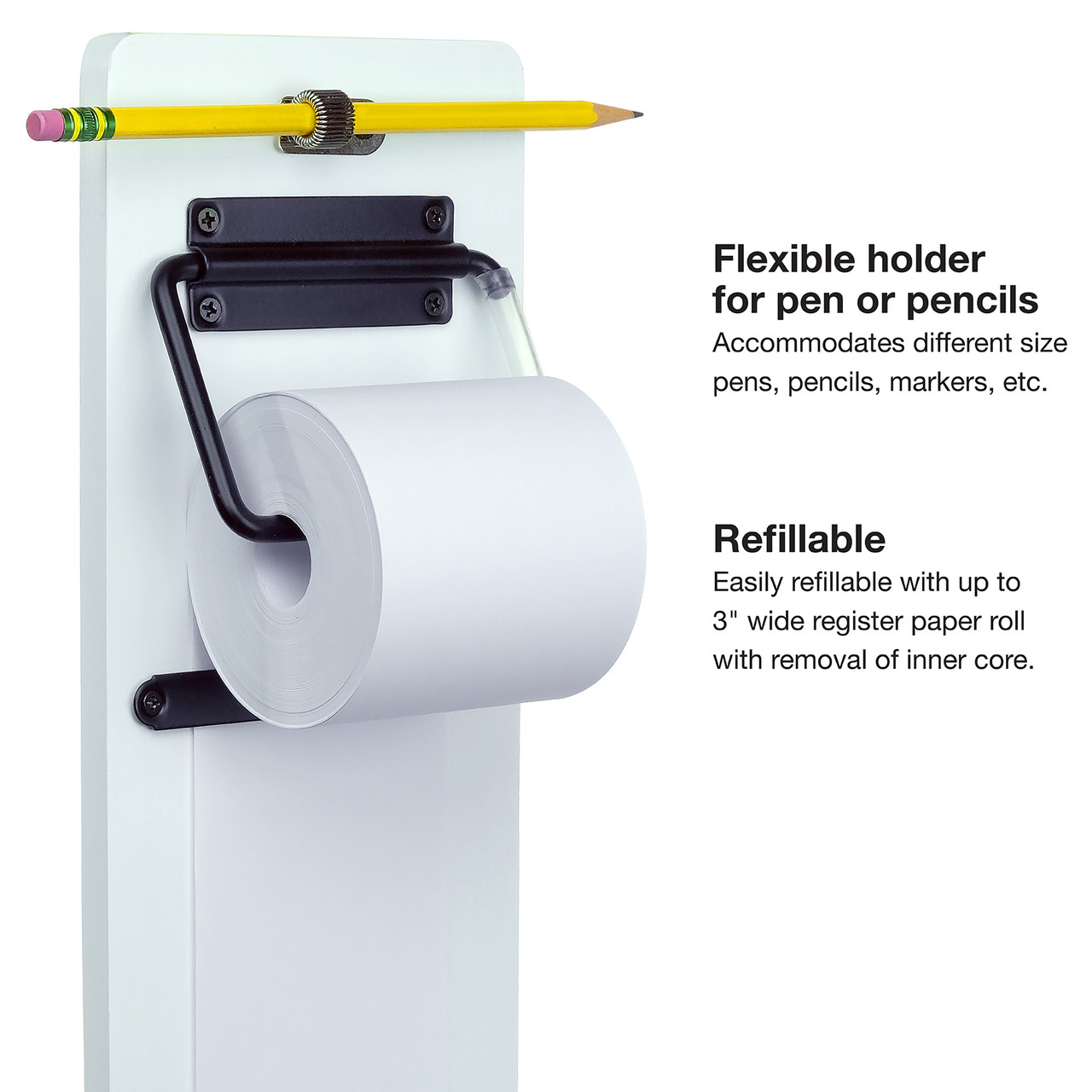 Wall Mounted Note Paper Dispenser with a 160 foot roll of paper included