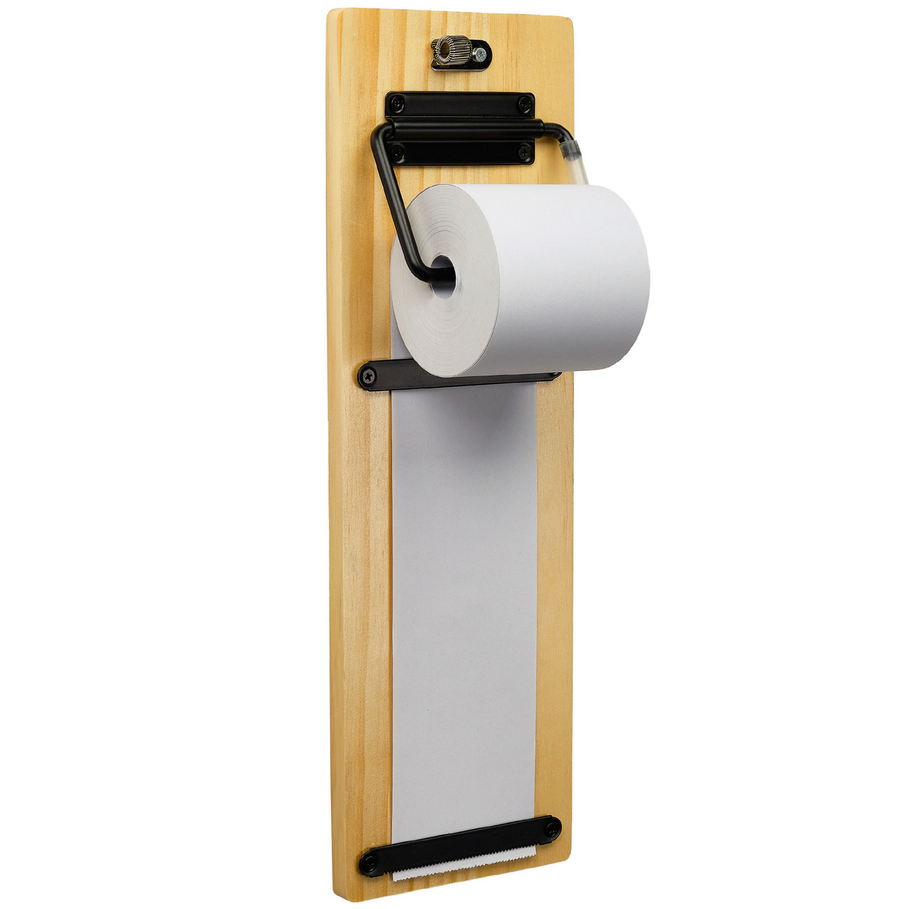 Natural Wood Toilet Paper Holder, Dispenser with 6 Rolls Storage