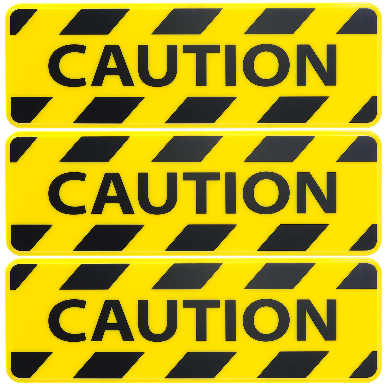 Caution Text with Hazard Symbol - Floor Sign