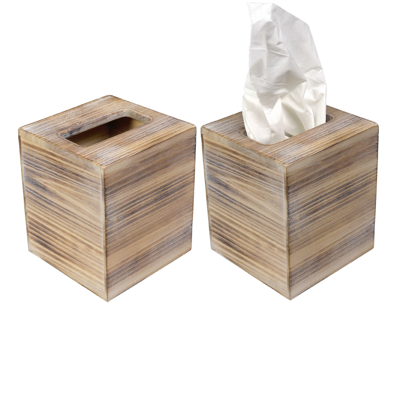 Rustic Wooden Toilet Paper Holder: Tic Tac Toe Design Tissue Roll Storage -  Excello Global Brands