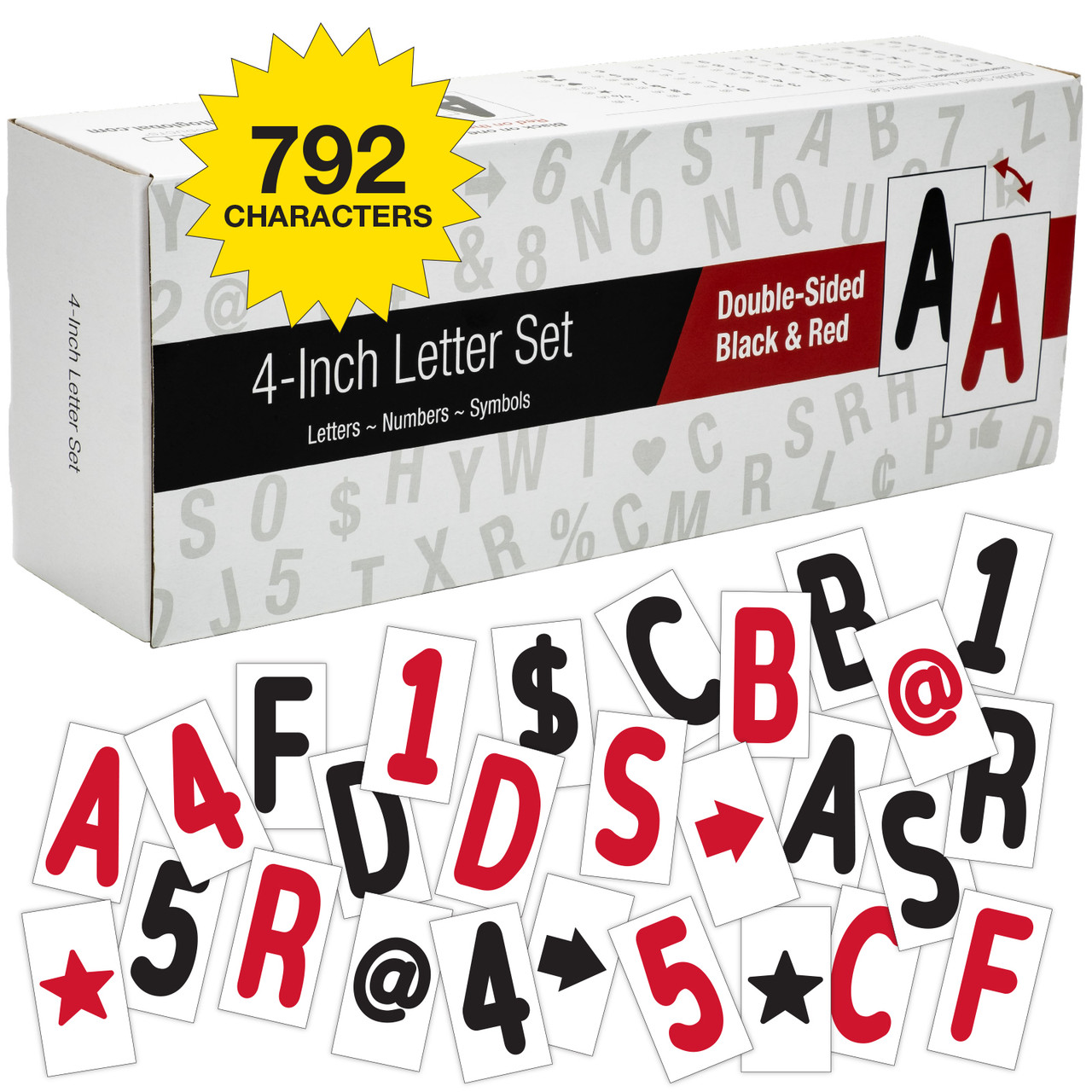 ヨウヘイ/LETTERS Swinging Sign Letters: Includes 792 four inch Letters - EGP-HD