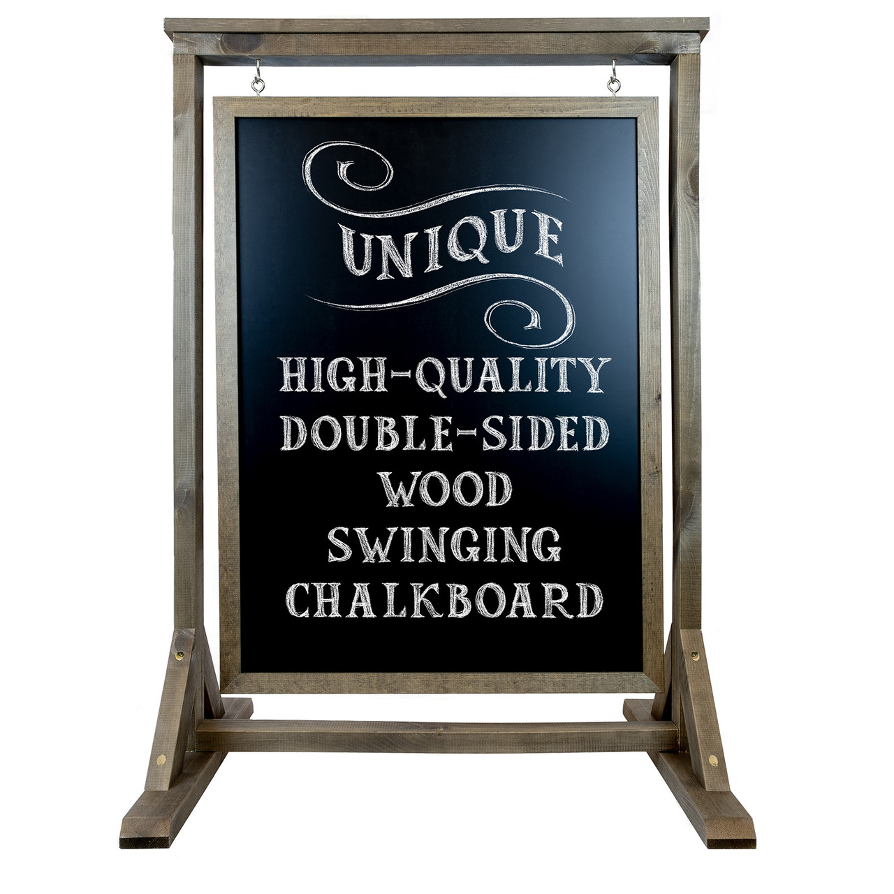 Rustic Handcrafted Chalkboard Sign: Uniquely Designed Wooden