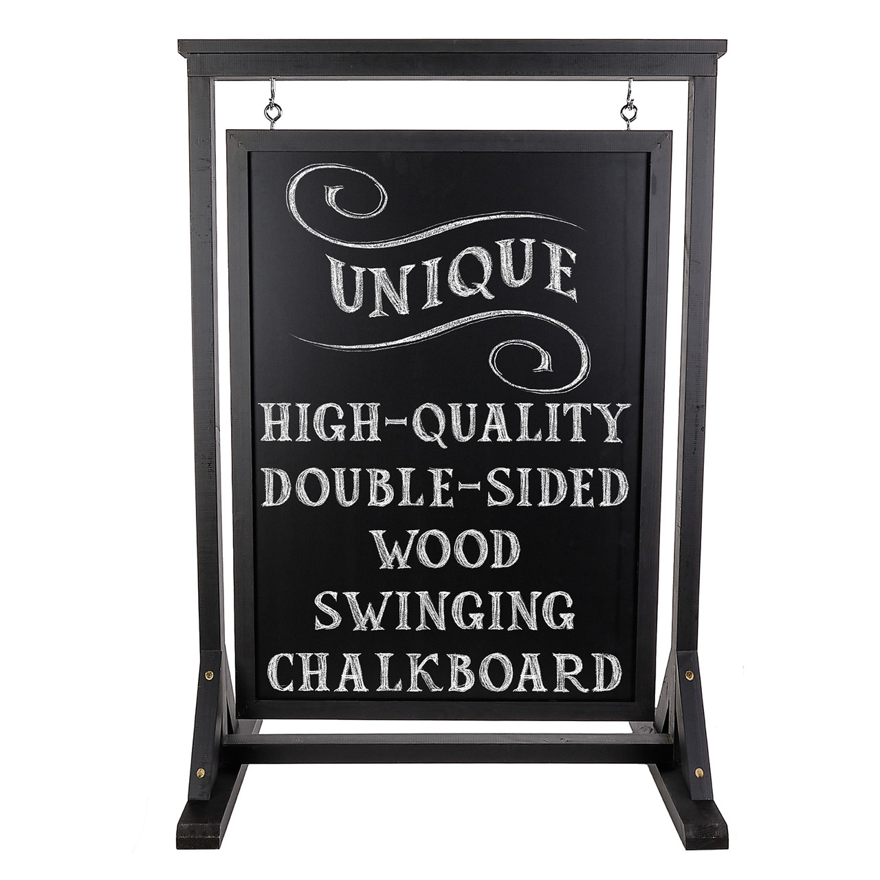Rustic Handcrafted Chalkboard Sign: Uniquely Designed Wooden