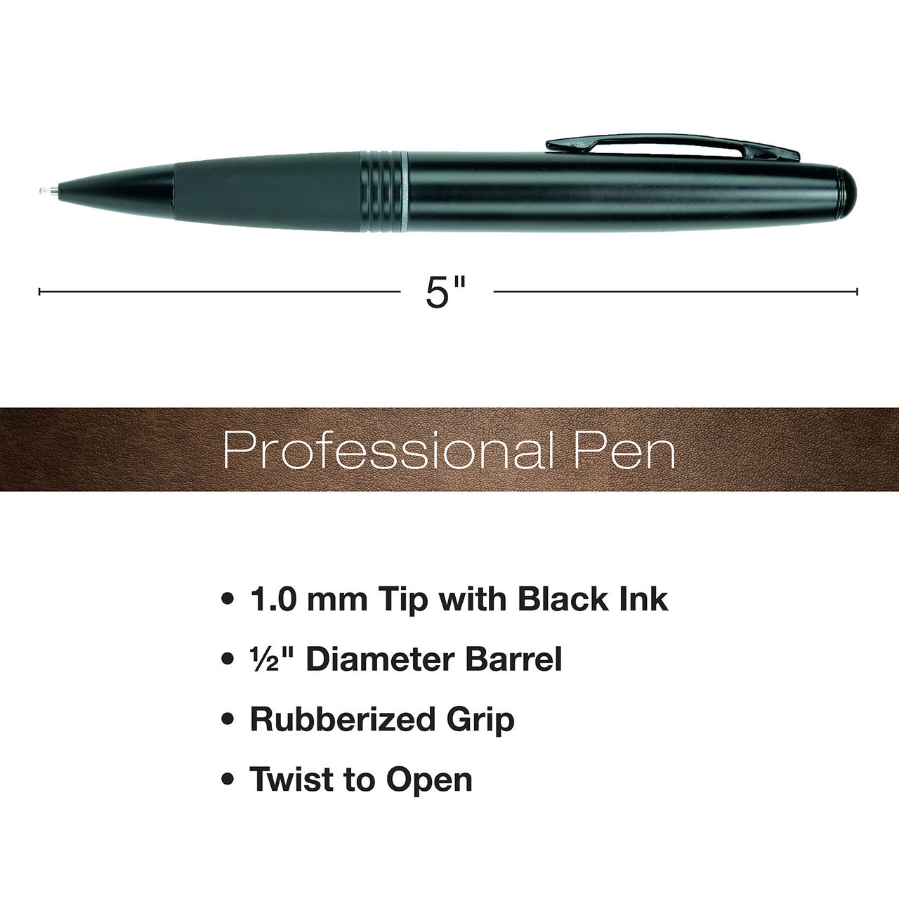 Pen Gift Set Includes Handcrafted Stitched Leather Journal