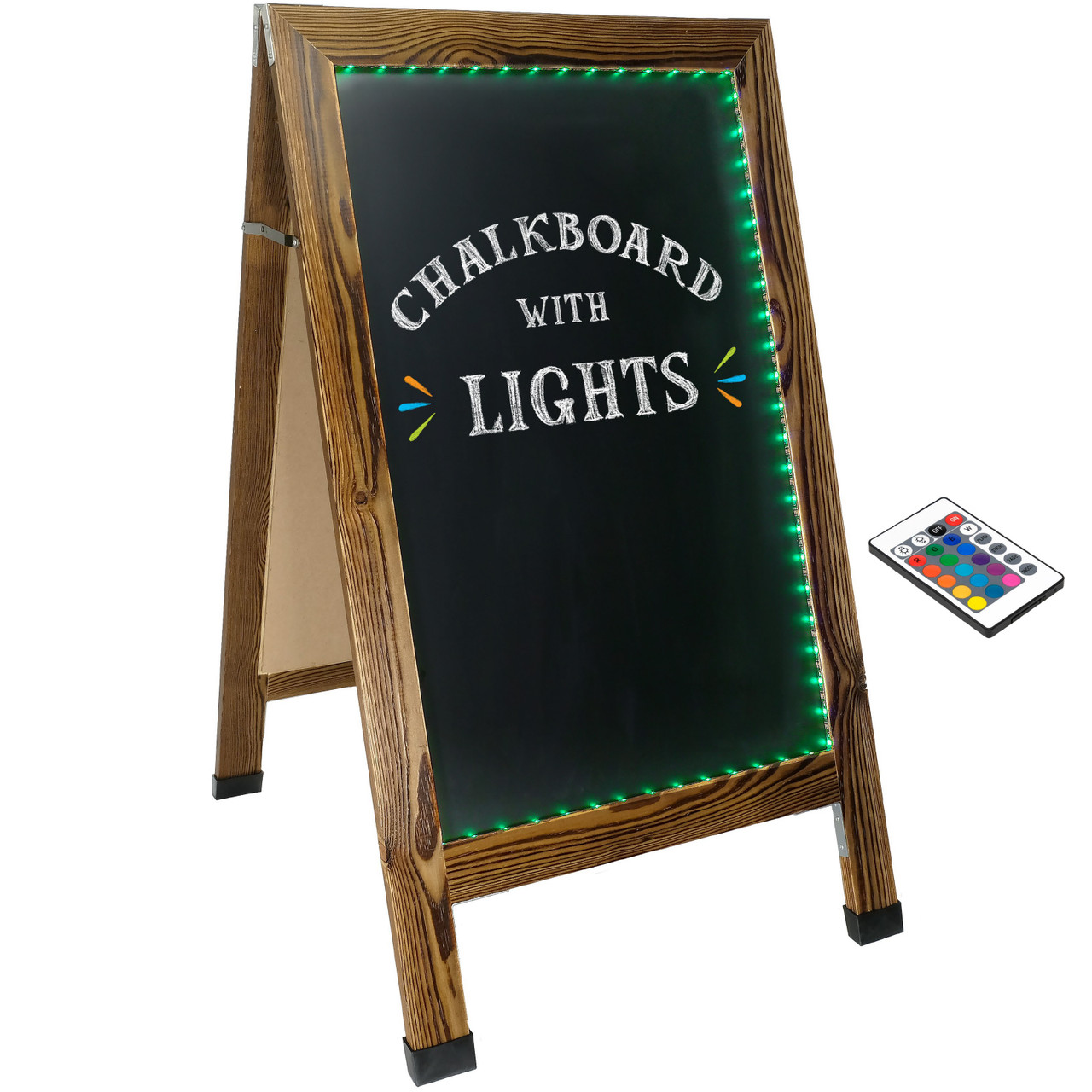 Indestructible LED Chalkboard, Heavy Duty Construction, 16-color