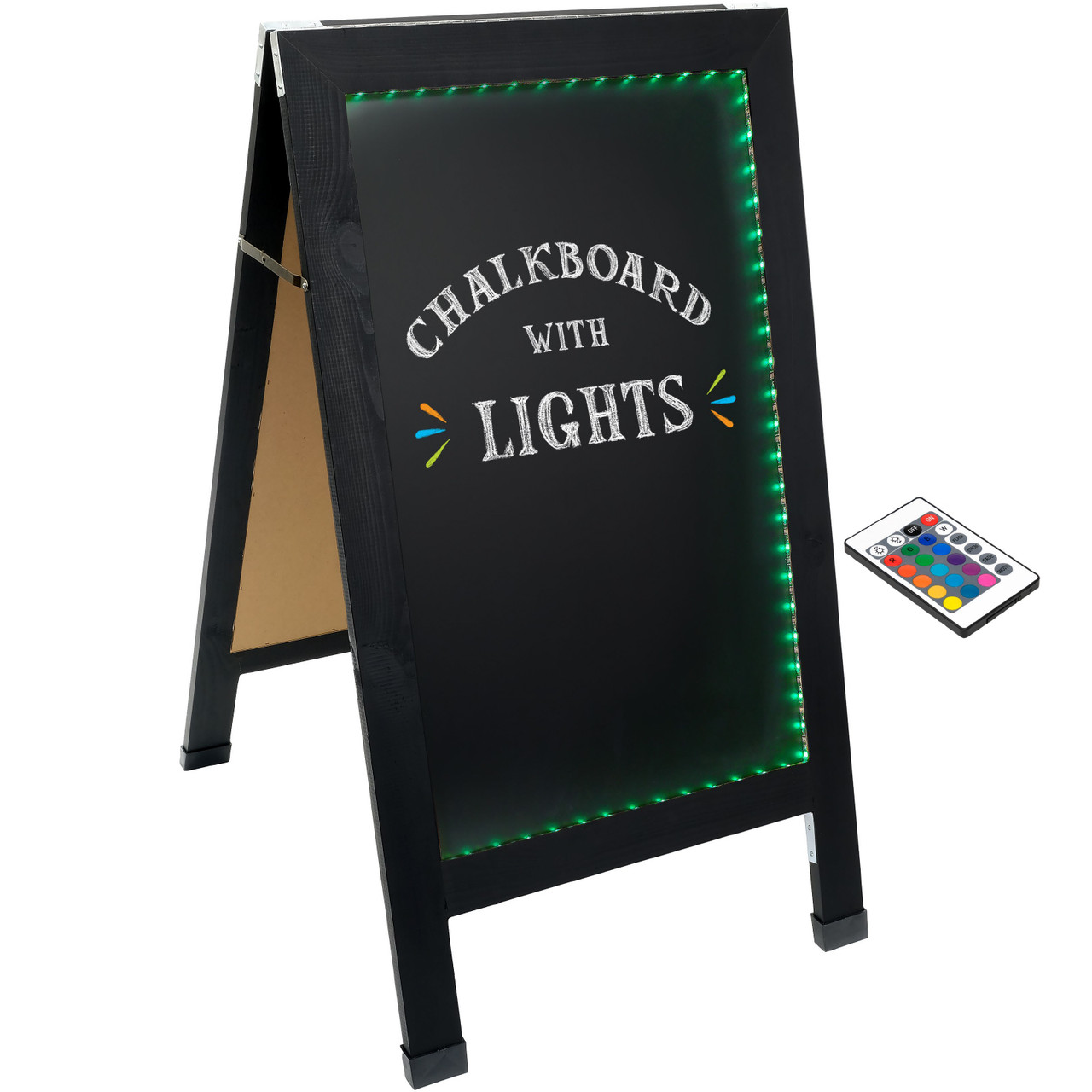 Indestructible LED Chalkboard, Heavy Duty Construction, 16-color