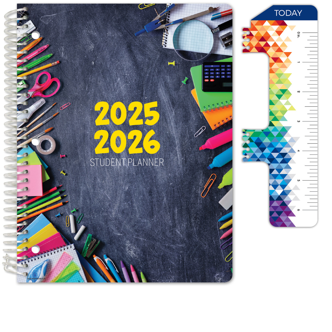 Student Planner Elementary AY 2025-2026 - Block Style - 8.5 Agenda School