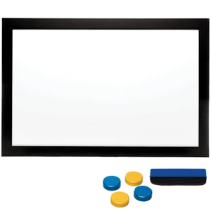 Excello Global Products Black Frame 24"x36" Magnetic White Board