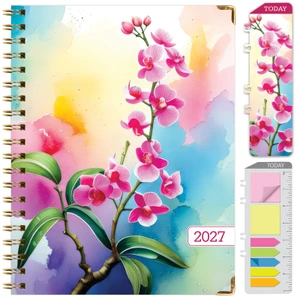 Excello Brands Hardcover 15 Month Fashion Planner CY27 - 8.5" X 11" (Orchid)