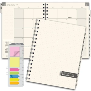 Excello Brands Essential Monthly Planner 8.5" X 11" Cy 2027 (Frosted)