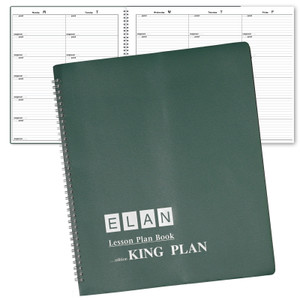 11" x 13" Over-sized Teacher Lesson Plan Book, 6 Period EXTRA Large; Days Horizontally Across the Top (King Plan) 11" x 13" Over-sized Teacher Lesson Plan Book, 6 Period EXTRA Large; Days Horizontally Across the Top (King Plan)