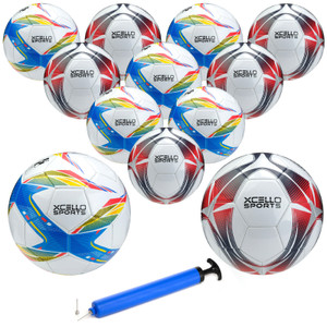 Xcello Sports Soccer Balls - Size 3, 4, or 5 - Two Unique Graphics (Pack of 12)