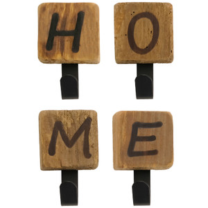 4 Pack of Coat Racks with Home Letters 4 Pack of Coat Racks with Home Letters