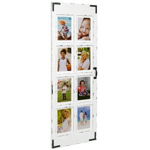 Window Picture Frame - Holds Eight 4x6" or 5x7" Photos (White) Window Picture Frame - Holds Eight 4x6" or 5x7" Photos (White)