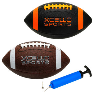 JR Football Assortment w/ Pump (Pack of 2) JR Football Assortment w/ Pump (Pack of 2)