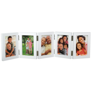 Excello Global Products Tabletop Accordion Frame: Holds Five 4x6 Photos Excello Global Products Tabletop Accordion Frame: Holds Five 4x6 Photos
