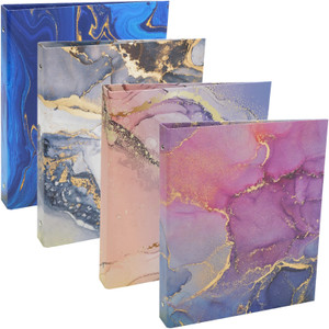 4 Pack Decorative Binder (Marble Set) 4 Pack Decorative Binder (Marble Set)