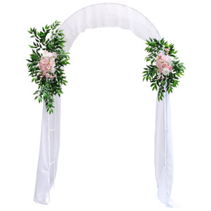 Freestanding Garden Wedding Arch - Includes Draping Cloth and 2 Artificial Bouquets Freestanding Garden Wedding Arch - Includes Draping Cloth and 2 Artificial Bouquets