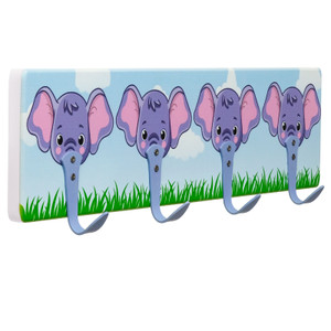 Children’s Colorful Coat Hooks, Elephants or Unicorns, 4 Hooks, Ready to Mount Children’s Colorful Coat Hooks, Elephants or Unicorns, 4 Hooks, Ready to Mount