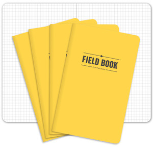 Elan Publishing Company Field Notebook/Journal - 5"x8" - Yellow Cover - Graph Book - Pack of 4 Elan Publishing Company Field Notebook/Journal - 5"x8" - Yellow Cover - Graph Book - Pack of 4