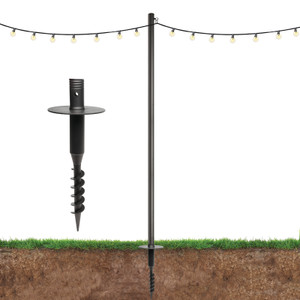 Premium String Light Poles - Extends to 10 Feet – Yard Mount (Grass/Dirt) - Available in a 1 Pack, 2 Pack or 4 Pack Premium String Light Poles - Extends to 10 Feet – Yard Mount (Grass/Dirt) - Available in a 1 Pack, 2 Pack or 4 Pack