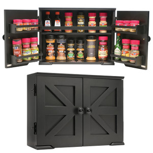 Barndoor Spice Rack - Black or White Barndoor Spice Rack - Black or White