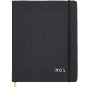 Textured Cover Weekly Monthly Planner 8" x 10" CY 2025 (Black) Textured Cover Weekly Monthly Planner 8" x 10" CY 2025 (Black)
