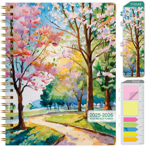Hardcover AY 2025-2026 Fashion Planner - 8.5"x11" (Watercolor Tree) Hardcover AY 2025-2026 Fashion Planner - 8.5"x11" (Watercolor Tree)