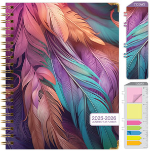 Hardcover AY 2025-2026 Fashion Planner - 8.5"x11" (Pastel Peacock) Hardcover AY 2025-2026 Fashion Planner - 8.5"x11" (Pastel Peacock)