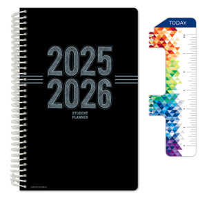 Secondary Student Planner AY 2025-2026 - Matrix Style - 5.5"x8.5" (Triple Stripe)