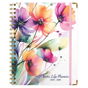 AY 2025-2026 Mom Planner - 8"x10" (Rainbow Floral) AY 2025-2026 Mom Planner - 8"x10" (Rainbow Floral)