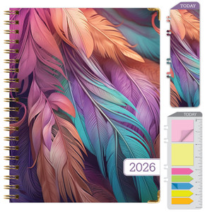 Global Printed Products Hardcover CY 2026 Fashion Planner - 7"x9" (Pastel Peacock) Global Printed Products Hardcover CY 2026 Fashion Planner - 7"x9" (Pastel Peacock)