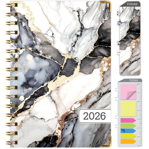 Global Printed Products Hardcover CY 2026 Fashion Planner - 5.5"x8" (Black Gold Marble) Global Printed Products Hardcover CY 2026 Fashion Planner - 5.5"x8" (Black Gold Marble)