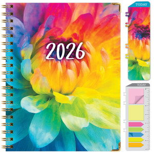 Global Printed Products Hardcover CY 2026 Fashion Planner - 8.5"x11" (Rainbow Petals) Global Printed Products Hardcover CY 2026 Fashion Planner - 8.5"x11" (Rainbow Petals)