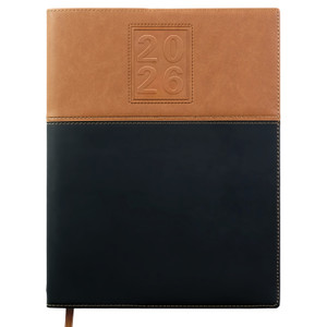 Global Printed Products 14 Month Pocket Planner 8" x 10" CY 2026 (Brown/Black) Global Printed Products 14 Month Pocket Planner 8" x 10" CY 2026 (Brown/Black)