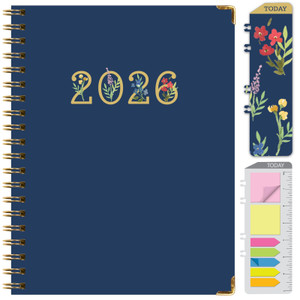 Global Printed Products Hardcover CY 2026 Fashion Planner - 8.5"x11" (Navy Gold Numbers) Global Printed Products Hardcover CY 2026 Fashion Planner - 8.5"x11" (Navy Gold Numbers)