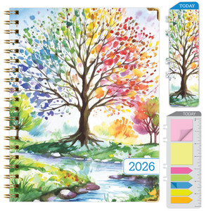 Global Printed Products Hardcover CY 2026 Fashion Planner - 7"x9" (Tree Seasons) Global Printed Products Hardcover CY 2026 Fashion Planner - 7"x9" (Tree Seasons)