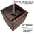 Excello Global Products Large 14" x 14" Brown Wooden Planter Box with Pole Sleve for String Light Poles/Bird Feeders/etc