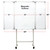 Excello Global Products 40" x 60" Rolling Folding Whiteboard