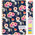 2026-2027 Excello Brands 5.5" x 8" Academic Year Hardcover Fashion Planner, Weekly/Monthly, 14 Month, Small Navy Floral